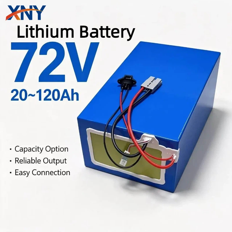 72V 40Ah Lifepo4 Battery Pack - แบตเตอรี่ลิเธียมความจุสูง XNY 72V 40Ah-100Ah พร้อมระบบจัดการแบตเตอรี่ Bluetooth