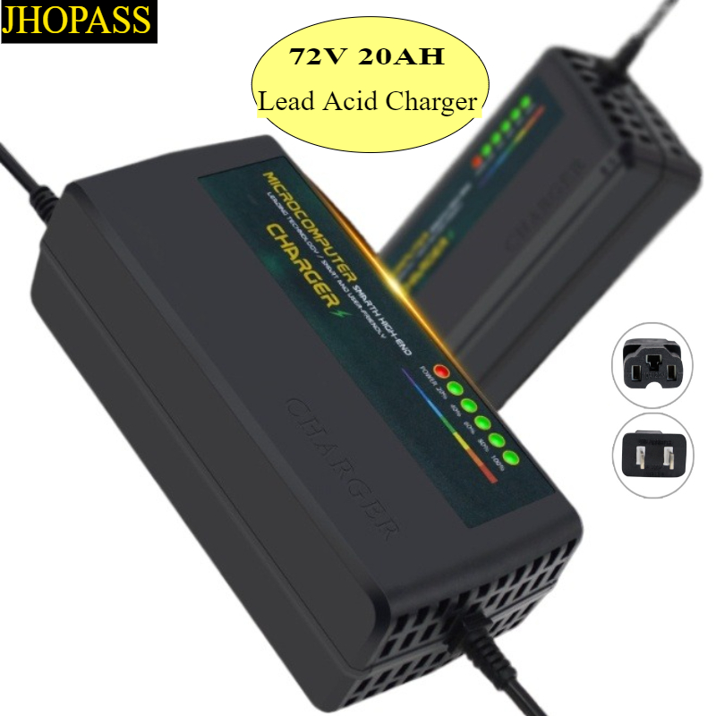 84V 20A Smart Charger - เครื่องชาร์จแบตเตอรี่แบบแห้งชนิดตะกั่วกรด 72V 20AH Smart HD LED