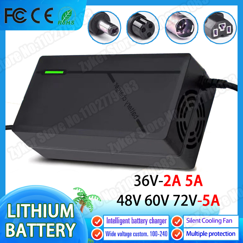 84V 20A Smart Charger - 36V 48V 60V 72V 2A 5A