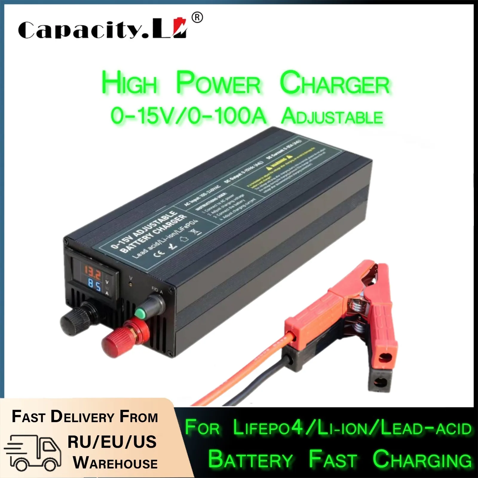 60A100A CC CV เครื่องชาร์จแบตเ - 84V 20A Smart Charger บทวิจารณ์และราคา