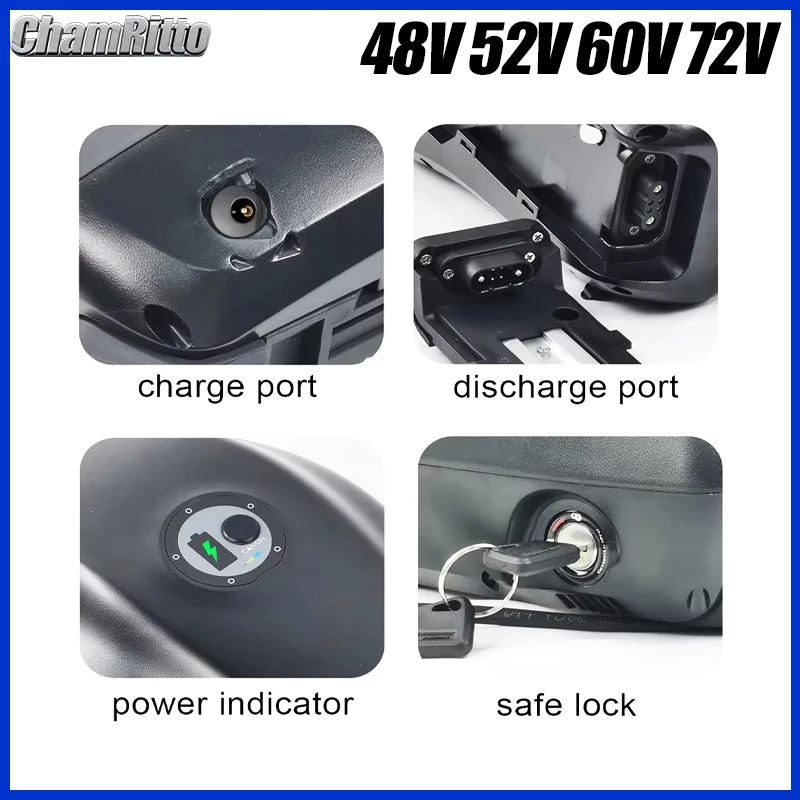 48V 50Ah 52V 35Ah 60V 40AH 72V - 72V 50Ah 21700 Lithium Battery บทวิจารณ์และราคา