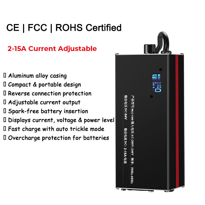 เครื่องชาร์จแบตเตอรี่ลิเธียม 2 - 72V 15A Fast Charger บทวิจารณ์และราคา