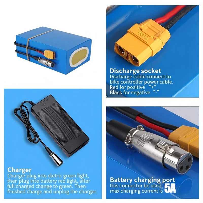 แบตเตอรี่จักรยานไฟฟ้า 48V 52V  - 60V 50Ah Electric Scooter Battery บทวิจารณ์และราคา