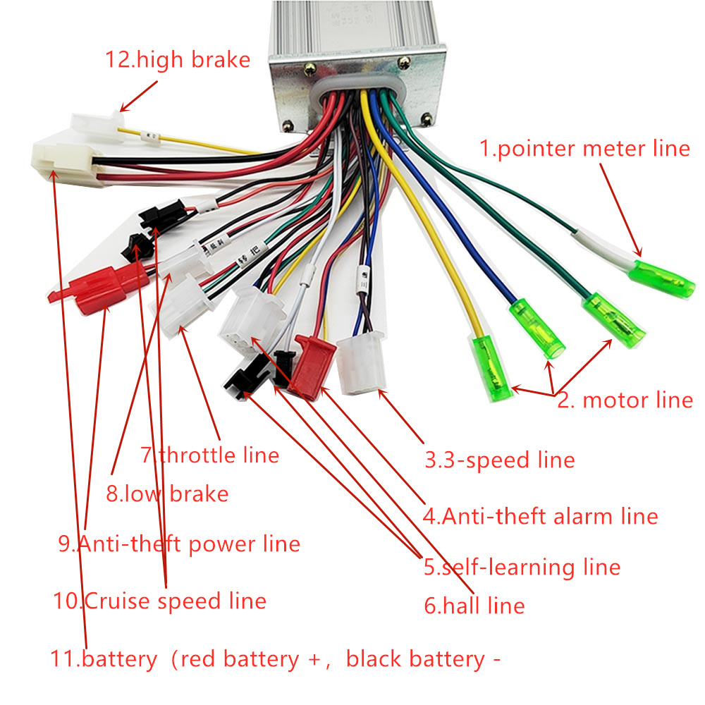 36 V/48 V 350W e-bike Brushles - Kelly Kls7230S Controller บทวิจารณ์และราคา
