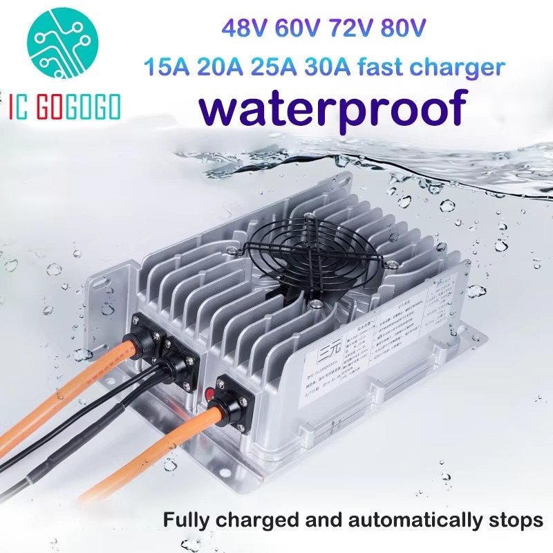 เครื่องชาร์จแบตเตอรี่ลิเธียมไอ - 72V 15A Fast Charger บทวิจารณ์และราคา
