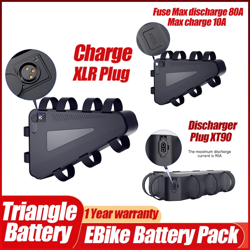 แบตเตอรี่ลิเธียม 36v 48v 52v 6 - 72V 50Ah 21700 Lithium Battery บทวิจารณ์และราคา