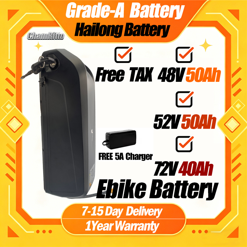 แบตเตอรี่จักรยานไฟฟ้า 48V 50AH - 60V 50Ah Electric Scooter Battery บทวิจารณ์และราคา