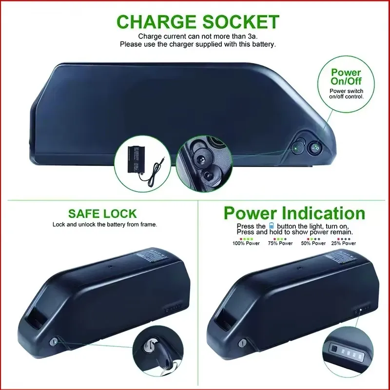 E จักรยาน Hailong chamrider แบ - 72V 50Ah 21700 Lithium Battery บทวิจารณ์และราคา